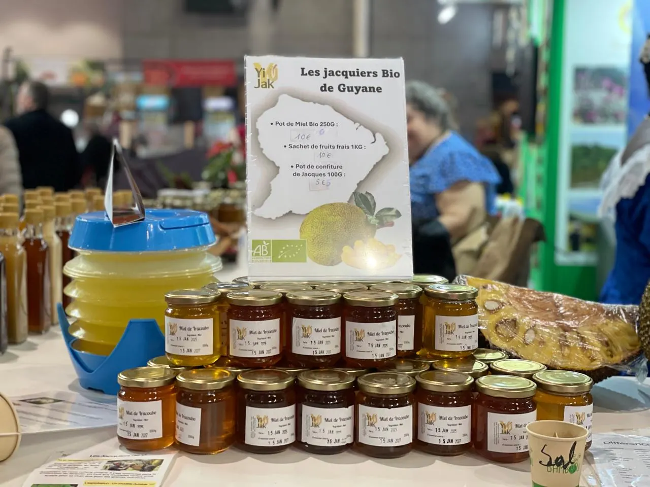 Stand de producteurs lors d'un événement